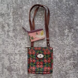 FOSSIL KEY-PER crossbody & card/coin Key Case